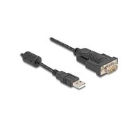 DeLOCK Adattatore USB 2.0 Tipo-A a 1 x serie RS-232 DB9 Pin maschio con ferrite 0,25 m FTDI FT232RL Marca