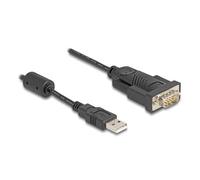 DeLOCK Adattatore USB 2.0 Tipo-A a 1 x serie RS-232 DB9 Pin maschio con ferrite 0,25 m FTDI FT232RL Marca