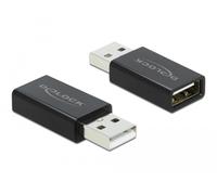 DeLOCK Adattatore USB 2.0 Tipo-A maschio per Tipo-A femmina Data Blocker (Delock - USB-datablokering)