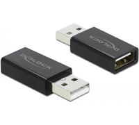DeLOCK Adattatore USB 2.0 Tipo-A maschio per Tipo-A femmina Data Blocker (Delock - USB-datablokering) NEW