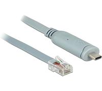 DeLOCK 89893 cavo seriale Grigio 1 m USB 2.0 Type-C RJ45 (Delock - seriel adapter - USB-C - RS-2)