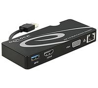 DELOCK 62461 - USB 3.0 to HDMI+VGA+Gigabit LAN+USB 3.0
