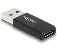 DELOCK 60001 - Adattatore USB 3.1, da connettore A a presa C, nero.