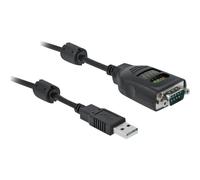 Cavo seriale DELOCK 90497 USB tipo A su DB9 RS-232 con 9 LED 2 m Nero