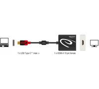 Delock Adattatore USB tipo C maschio HDMI femmina (DP Alt Mode) 4K 30 Hz NEW