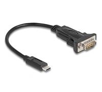 DeLOCK Adattatore USB Type-C™ a 1 x Serial RS-232 D-Sub 9 con pin maschio con viti 0,25 m Marca