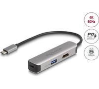 DeLOCK 61060 hub di interfaccia USB 3.2 Gen 1 (3.1 Gen 1) Type-C 5000 Mbit/s Grigio