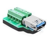 DeLOCK - Adattatore USB - USB a 9 pin tipo A (W) - Blocco di connessione a 10 pin (USB3.0) (65370) NEW