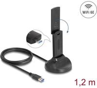 Delock Adattatore USB WLAN Wi-Fi 6E dual-band AX3000 (2 x 1201 + 574 Mbps) NEW