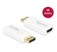 DeLOCK Adattatore video/Lyd DisplayPort/HDMI Hvid NEW