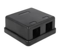 Delock Alloggiamento vuoto Keystone 2 porte nero NEW