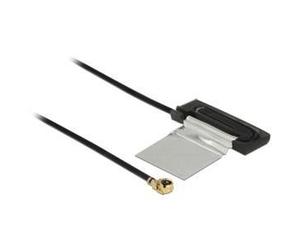 Delock Antenna WLAN 802.11 ac/a/h/b/g/n MHF I plug 1.5 - 2.0 dBi 1.13 25 cm CCD interno NEW