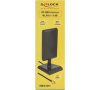 Delock Antenna WLAN 802.11 ac/a/h/b/g/n Spina RP-SMA 6 - 9 dBi direzionale con supporto magnetico e cavo di collegamento NEW