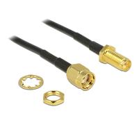 DELOCK 88876 - Cavo WLAN, connettore RP-SMA, presa da incasso RP-SMA