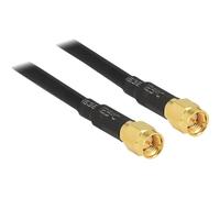 Delock Antenna WLAN Cavo [1x Spina SMA - 1x Spina SMA] 10.00 m Nero contatti