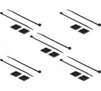 Delock base di montaggio 28 x 28 mm con fascetta L 300 x P 3,4 mm nera NEW
