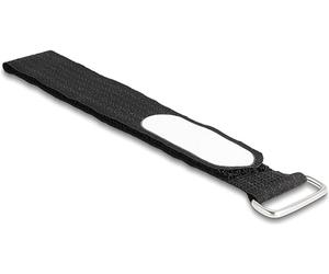DELOCK BRIDA AUTOADHERENTE CON LAZO Y GRIFO DE ETIQUETA LA 305 X AN 25 MM NEGRO 5 PIEZAS