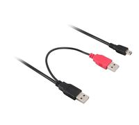 DELOCK CABLE 2X USB2.0-A MACHO MINI-USB
