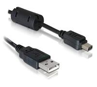 DeLOCK Cable camera Olympus 12-Pin USB 1m cavo USB USB A Nero