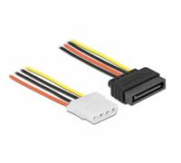 DELOCK CABLE DE ALIMENTACION SATA 15PIN - MOLEX 4PIN H/H 0.20M