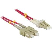 DELOCK CABLE DE FIBRA Ã“PTICA LC SC MULTIMODO OM4 2 M