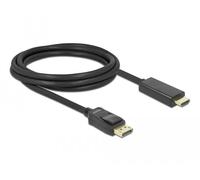 DeLOCK Cable Displayport HDMI m/m 2m Nero Delock Kabel DisplayPort 11 DP HDMI 2m St/St NEW