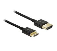 Delock Cable High Speed HDMI with Ethernet - HDMI-A Male to HDMI Mini-C Male 3D