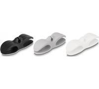 Delock Cable holder with 3 feed-throughs self-adhesive set 3 pieces