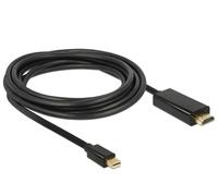 DELOCK 83698 - Connettore mini DisplayPort su connettore HDMI A, 1 m, nero