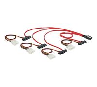 Delock Delock Cable Mini Sas 36pin To 4x Sas 29pin Cavo Scsi Rosso 0,5 M T_0286_