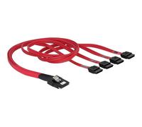 Delock Delock Cable Mini Sas 36pin To 4x Sata Cavo Scsi Rosso 0,5 M T_0286_10280