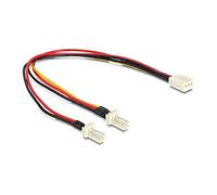 DELOCK CABLE MOLEX 3 PIN A x2 MOLEX 3 PIN H/M (FAN) 22 CM 89343