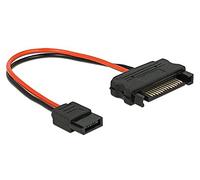 DELOCK CABLE POWER SATA 15 PIN MACHO SLIM SATA 6 PIN