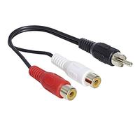 DELOCK CABLE RCA 2 X HEMBRA RCA 1 X MACHO 0,2 M