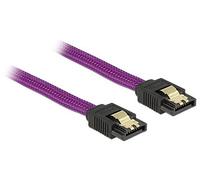 Cavo SATA III Delock 0,5 m Maschio/Maschio Viola