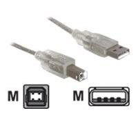 Delock Cable USB 2.0 A-B 0.5m 0,5 m USB A USB B Maschio/Maschio Grigio 82057