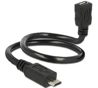 DeLock Cable USB 2.0 Micro B Maschio > USB 2.0 Micro B Femmina OTG shapecable 35 cm