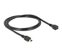 82667 cavo USB 1 m Nero, Cavo di prolunga Nero, 1 m, Maschio/Femmina, 480 Mbit/s, Nero