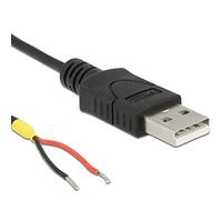 DELOCK 85664 - Cavo USB 2.0 Tipo-A maschio > 2 x fili aperti da 1,5 m Raspberry