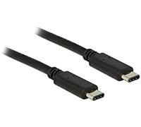 DeLOCK Cable USB 2.0 Type C Plug > USB Type C Connector 1 m Black