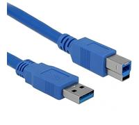 DeLOCK Cable USB3.0 A-B male/male 5m cavo USB USB A USB B Blu