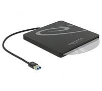 DELOCK CAJA EXTERNA para UNIDADES Slim SATA DE RANURA DE 5,25? CONECTOR DE 9,5/12,7 MM A USB Tipo A, CARCASA DE UNIDAD 42604