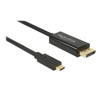 DeLOCK 85255 cavo e adattatore video 1 m USB C DisplayPort Nero