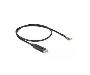 DeLOCK Cavo adattatore USB 2.0 tipo A a seriale RS-232 con 9 estremità aperte