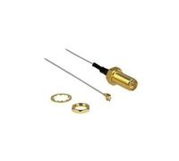 Delock cavo antenna jack RP-SMA per l'installazione su spina MHF II 0,81 20 cm lunghezza filettatura 10 mm NEW