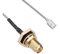 Delock - Cavo antenna RP-SMA femmina da incasso a MHF I LK maschio 1.13 35 cm lunghezza filettatura 10 mm impermeabile