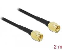 Delock Cavo antenna SMA maschio a SMA maschio LMR/CFD100 2 m a bassa perdita NEW