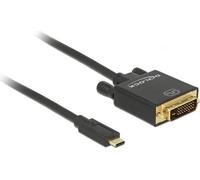Delock Cavo da USB tipo C a DVI 24 1 4K 30Hz 3m nero