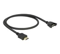 DELOCK 85463 - Cavo integrato HDMI A maschio > HDMI A femmina, 4 K, 50 cm