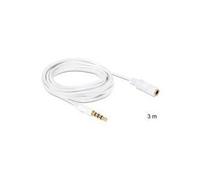 Delock Cavo di prolunga audio jack da 3,5 mm spina / presa 4 pin 3 m NEW